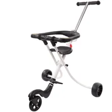 Ультра Легкая портативная детская прогулочная коляска дорожная трехколесная коляска из углеродистой стали ручная коляска детская ходунка