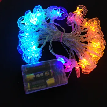 

YIYANG 2M 3M 4M 5M RGB Moon Star LED String Light Christmas Lights Holiday Party Wedding Decoration Lamps Luces Bateria Estrella