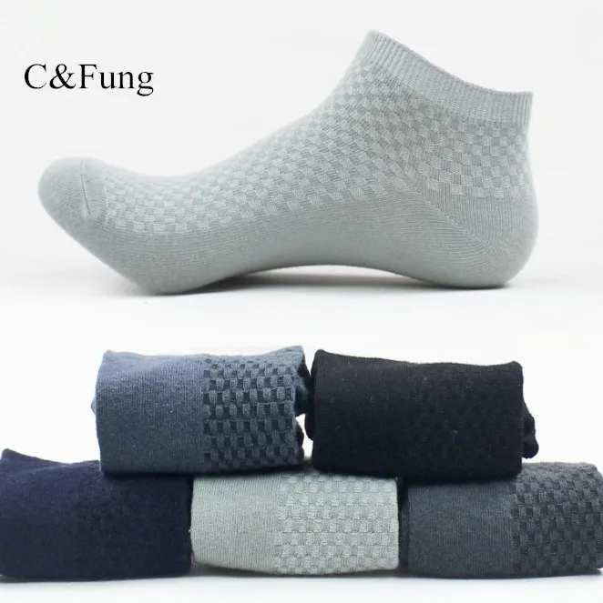 C& Fung, 5 пар в партии, новинка, носки из бамбукового волокна, мужские носки-тапочки, Летний стиль, короткие носки, meia, брендовые носки, calcetines