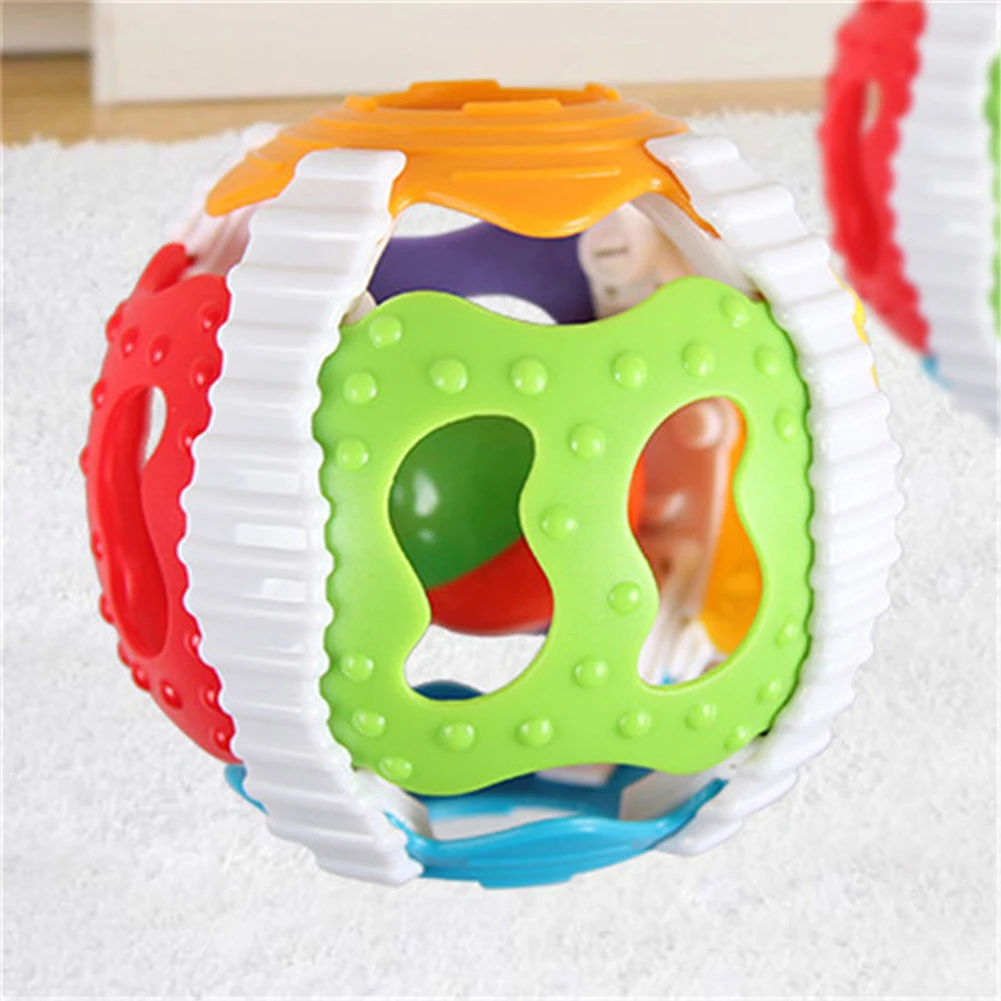 discount  Baby Infant Flashing Light Soft Rattle Ball Teether Toy Educational Kid Gift