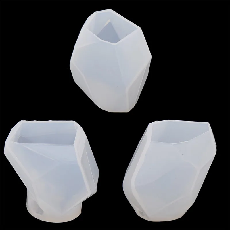 

Polygon Silicone Candle Mould Clear Molds For Making Candles DIY Handmade Home Making Craft Tools Accessories Wholesale