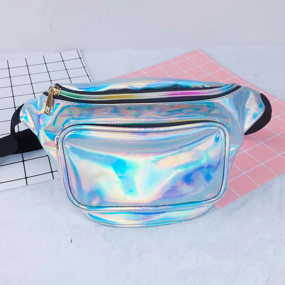 2019 Блестящие Ретро Fanny Pack рейверская Праздничная поясная сумка для активного отдыха Путешествия Crossbody Хип сумка