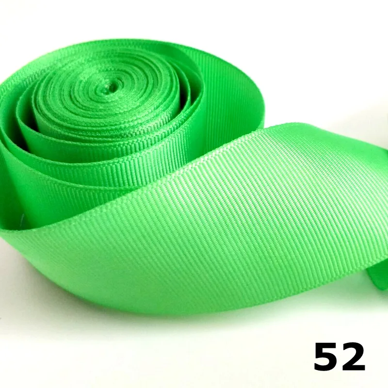 HL 5 yards 1-1/2"(40mm) Solid Color Grosgrain Ribbons Making Hair Bows Wedding Decorative Gift Box Wrapping DIY Crafts R010 - Цвет: color 52