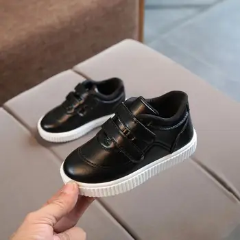 

PU waterproof black girls shoes children pink boys casual shoes white children casual shoes childrens sneakers