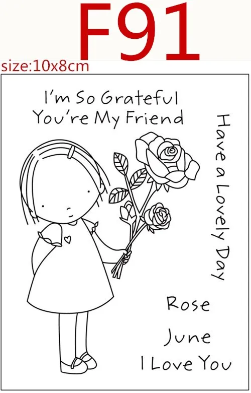 

girl Metal Cutting Dies and Transparent Clear Stamp for DIY Scrapbooking/photo album Decorative Card making