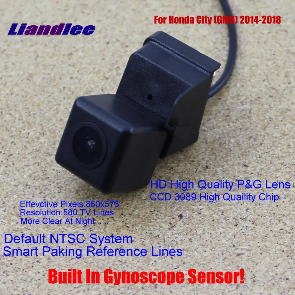 Задняя камера HD CCD SONY для Honda City (GM6) 2014 2018 интеллектуальные парковочные треки