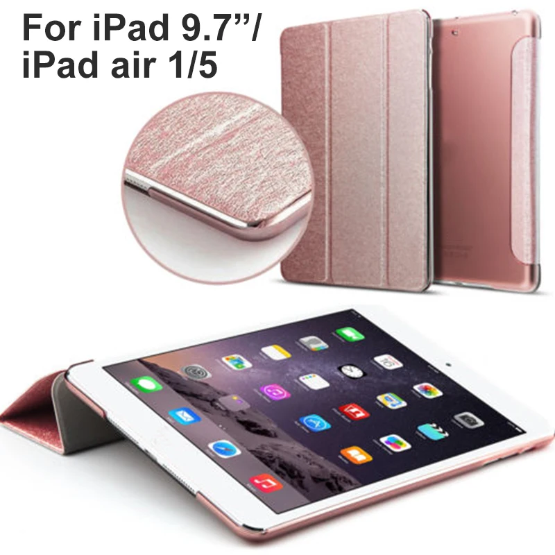 

Brand New Ultra Slim Lightweight Smart Stand Tablet Case Smart Cover with Flexible Soft TPU Back Cover for iPad 9.7/iPad Air