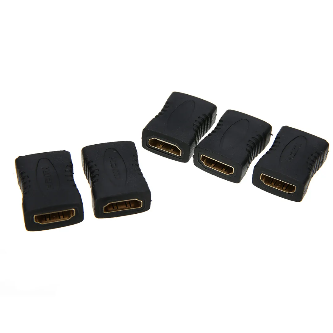 5Pcs/lot HDMI Female to Female F/F Coupler Extender Adapter Connector Converter for HDTV 1080P