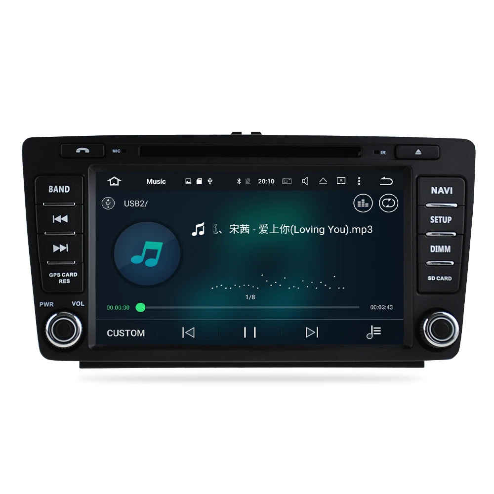 Flash Deal Android 9.0 car GPS Radio Stereo Player For Skoda Octavia A5/Octavia 2 DVD Navigation WIFI Bluetooth Stereo Video Multimedia 4