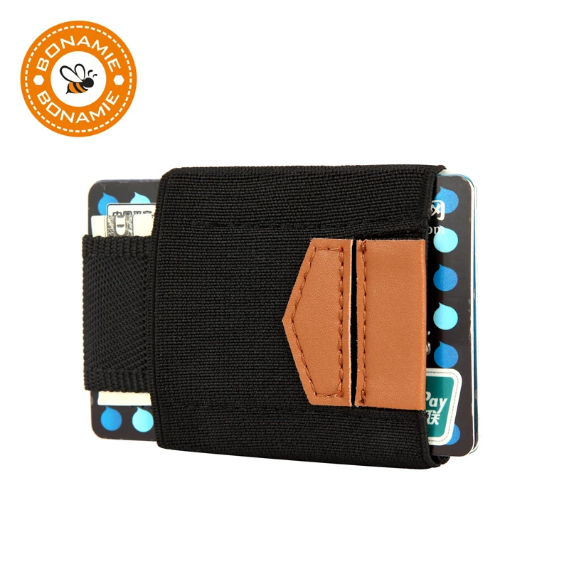 BONAMIE Small Minimalist Women Credit Card Holder Men Business Card