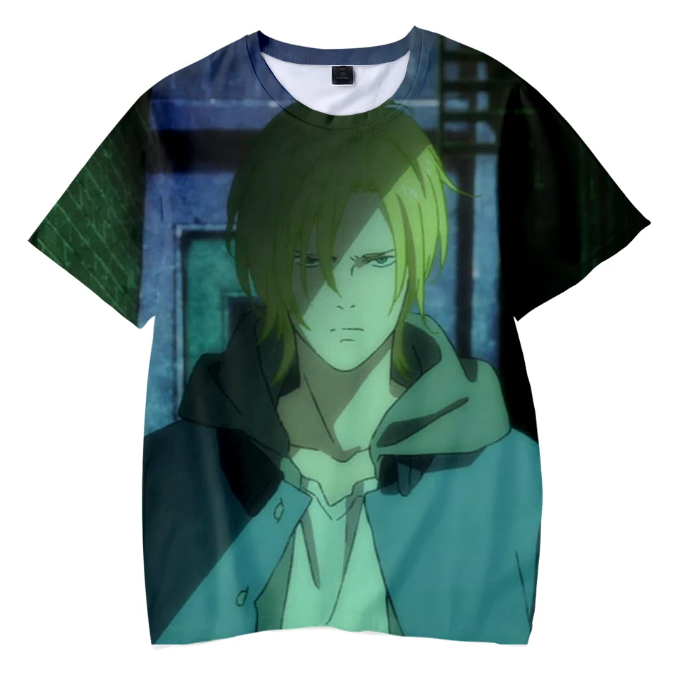 NEW 3D BANANA FISH fashion Tshirt Yellow Kpop Casual hot Style Boys and Girls Tshirts trend Summer Anime Soft Kids Tshirt