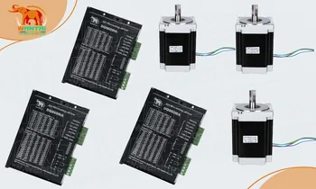 

Promotion!!! Nema 34 Wantai Stepper Motor Single Shaft1232oz-in, 5.6A, WT85STH118-6004A,2 phases 3Axis CNC Mill And 7.8A Control