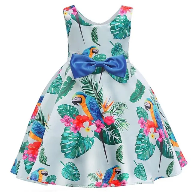 Одежда для маленьких девочек; Платье с принтом героев мультфильмов; Vestidos; летние детские праздничные платья принцессы; одежда для детей 8, 9, 10 лет - Цвет: Picture Color