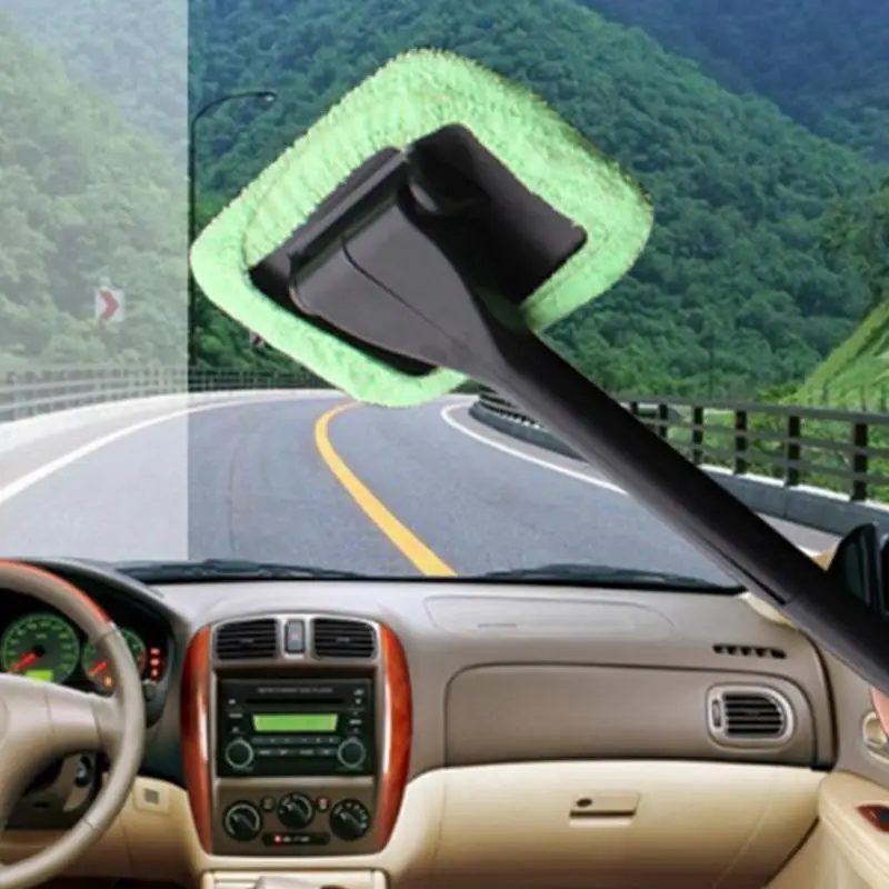 Windshield Cleaner Car Windshield Glass Cleaner Wiper Handle Wand