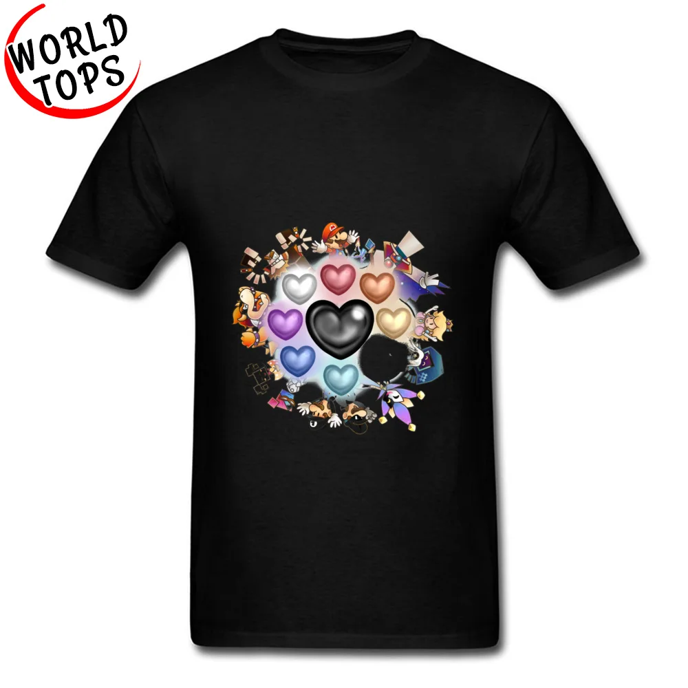 

Super Paper Mario Funny Man T Shirts Bro Mario Heart Endgame Game Of Thrones Cartoon Tee-Shirt For Boy Plaid Pokemon