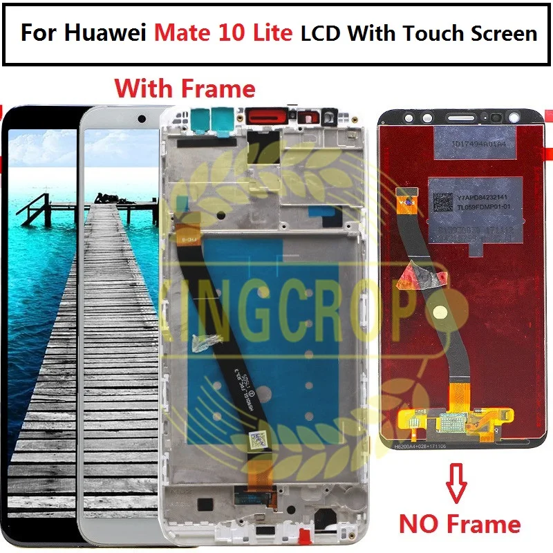 ЖК дисплей Huawei Mate 10 Lite + сенсорный экран 5 9 дюйма дигитайзер стеклянная панель в