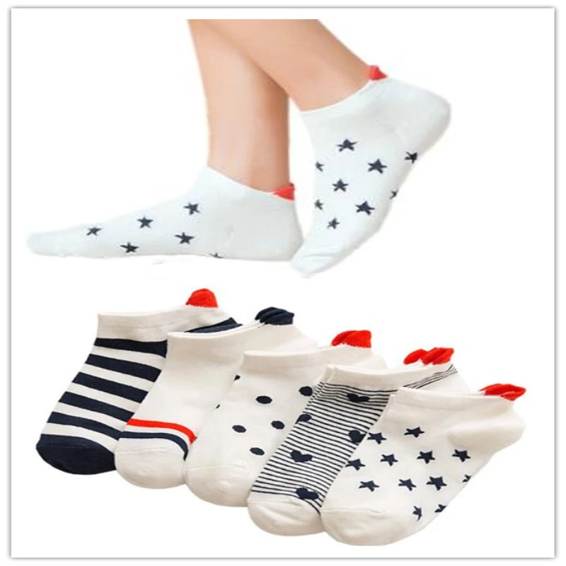 Милые забавные Женские носочки с рисунком счастливые носки хлопковые женские короткие носки meia дропшиппинг 5 пар