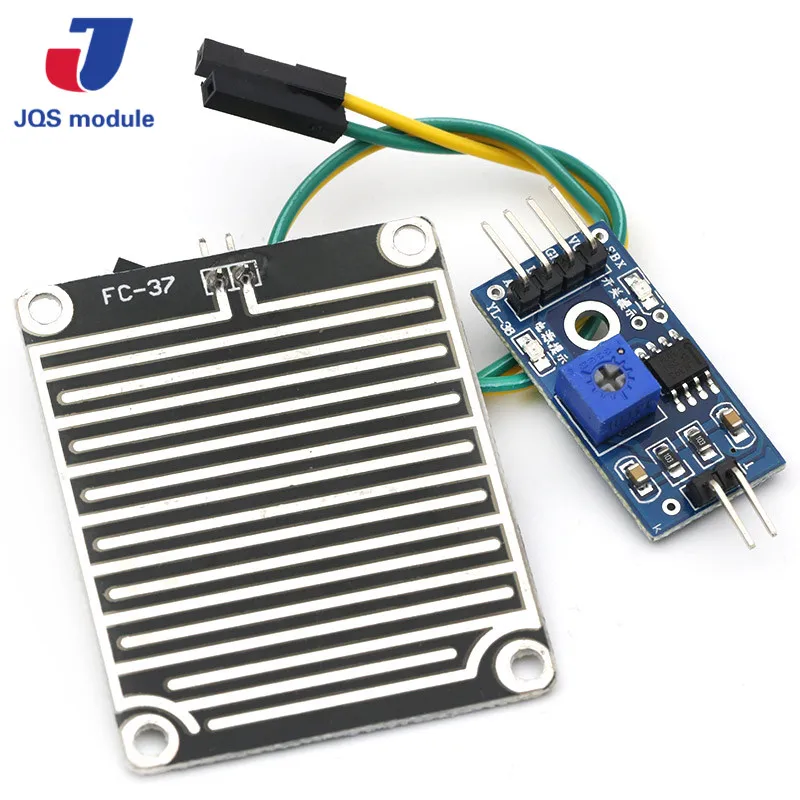 

1set/lot Snow/Raindrops Detection Sensor Module Rain Weather Module Humidity For Arduino