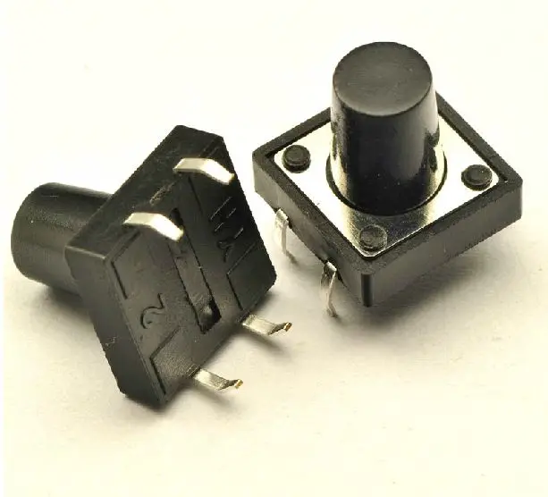 

50pcs/lot Tactile Push Button Switch Momentary Tact 12x12xH = 4.3 5 6 7 8 10 12 16mm DIP Through-Hole 4pin Free shipping