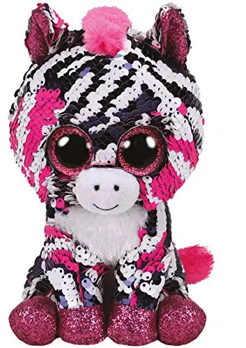 

Ty Beanie Boos 6" 15cm Pink Sequin Zebra Unicorn Husky Owl Lion Dragon Dog Plush Regular Soft Big-eyed Stuffed Animal Doll Toy