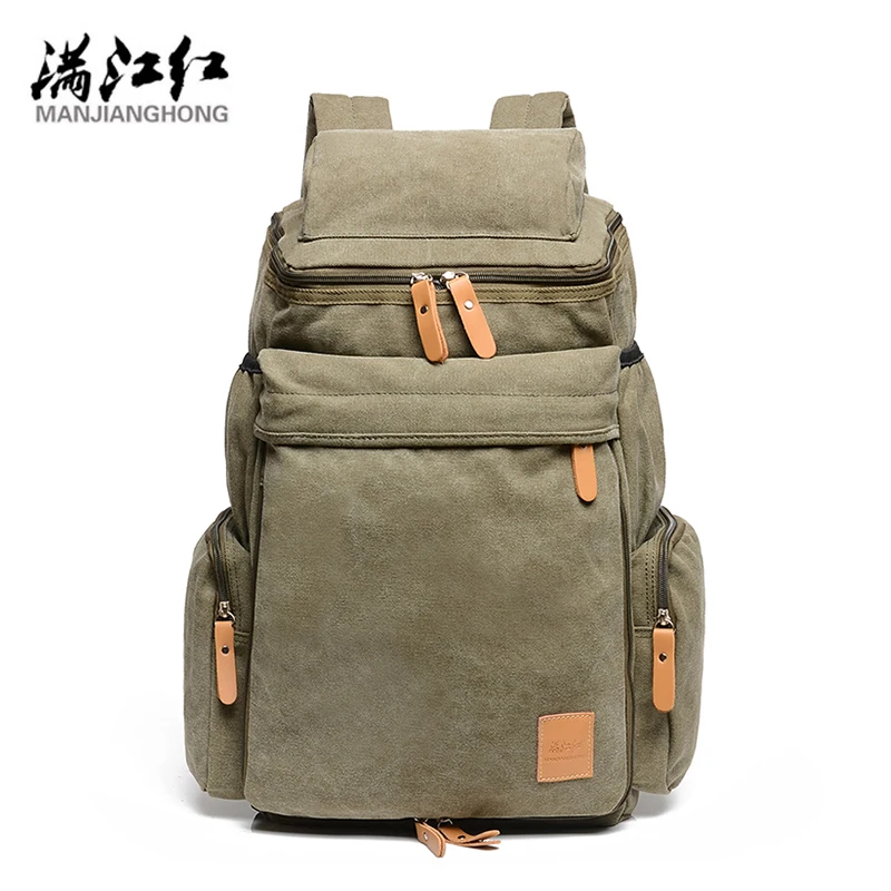 

Manjianghong 328 Promotion Canvas Bag Man's Backpack School Bag High Quality Big Capacity Travel Men Bag 1123