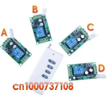 

12V 1ch wireless remote control switch system 315/433mhz 1 Transmitter &4 receiver Smart home control system Light z-wave