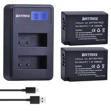2X 1040mAh LP E17 LPE17 LP E17 Camera Battery LCD Dual USB Charger for Canon EOS