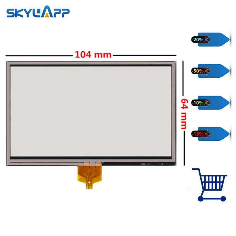 

Skylarpu New 4.3 inch Touch screen for TomTom GO 630 630T GPS Resistance Touch panel Glass Digitizer handwritten Replacement