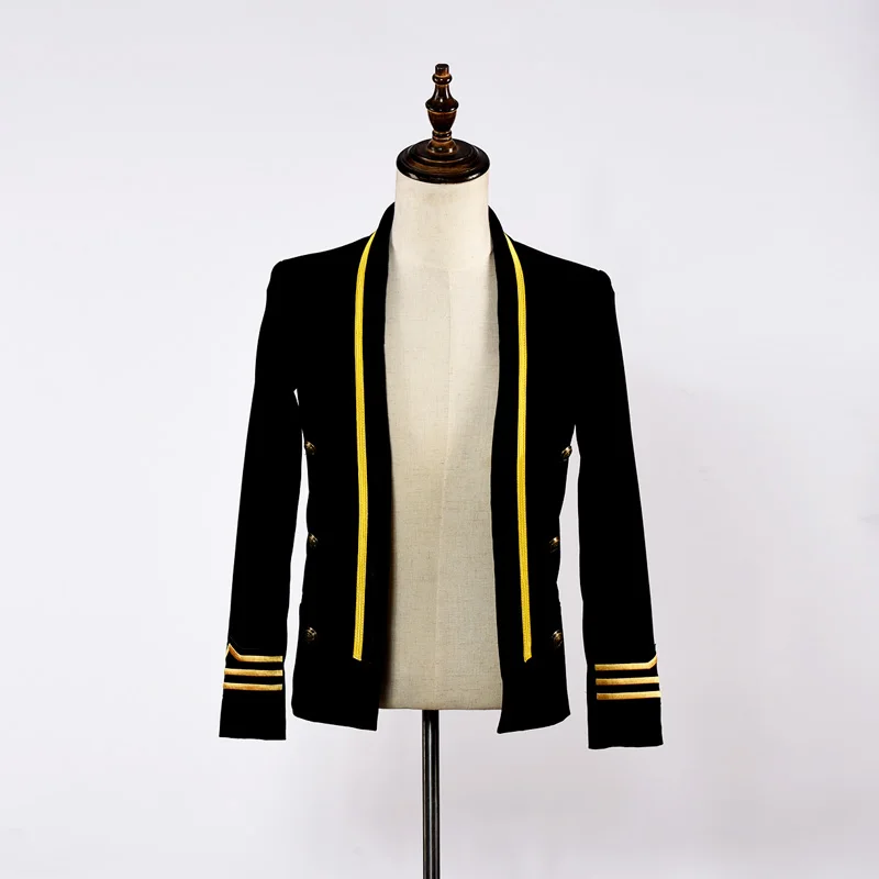 Men's Casual Suit Sleeve Embroidery Lion Head Shoulder Badge with Private Custom Valve Suit