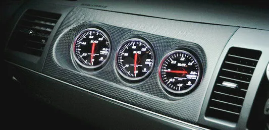 2008-2012 Mitsubishi Lancer Evolution EVO X RHD M7 Style TRIPLE GAUGE POD CF (6).jpg
