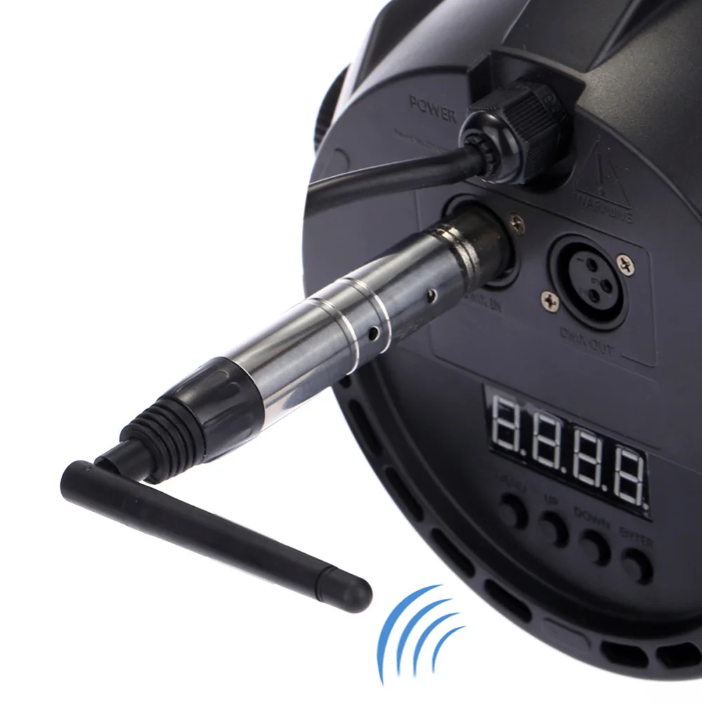 

High Power 1000M 2.4G ISM DMX512 Wireless Female XLR Receiver Lighting Controller with Antenna for LED Stage PAR Effect Lamp