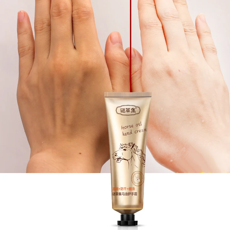 

MICAOJI Horse oil Hand Cream Deep moisturizing Exfoliation Whitening Repair dryness hand Anti-wrinkle Cream Nourishing care
