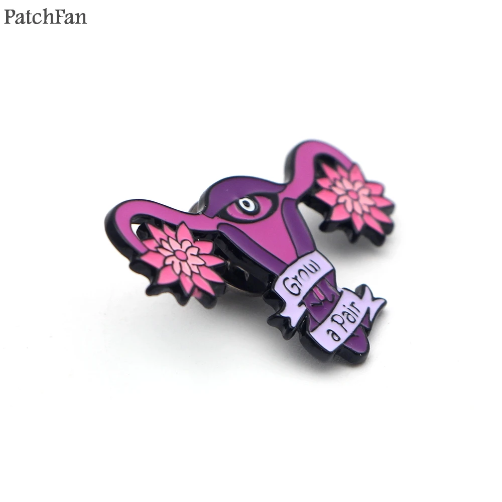 Patchfan матки женских расти пара цинка шпильки para броши для рубашек insignia одежда
