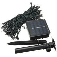 100 светодиодный Сказочный светильник на солнечной энергии праздничное освещение, Рождество, праздничная вечеринка, открытый сад, Рождественское дерево, украшение, струнная лампа