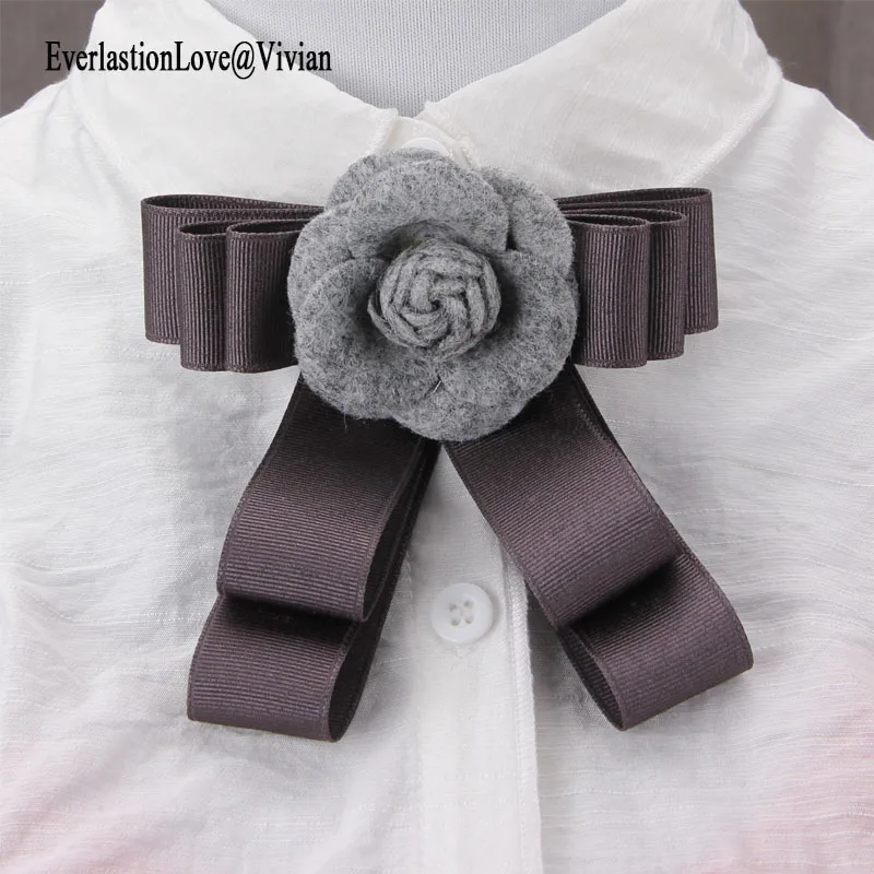 

SUQI fabric Brooches Pin brooches for women trendy bow rose flower Broohes Joker Fashion Handmade Bow Brooch High-end Corsage