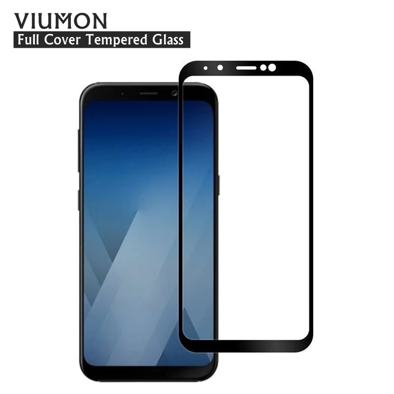 Для Samsung A8 2018 полное покрытие 2.5D 9H закаленное стекло для Galaxy Plus защита экрана