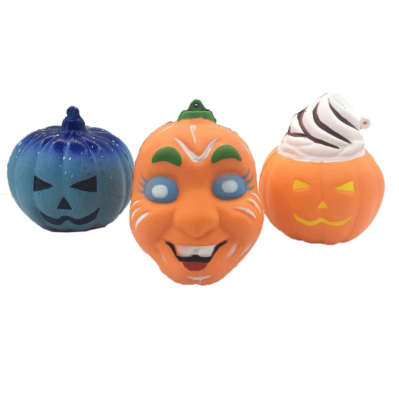

Cute Mini Halloween Squishies Soft Pumpkin Cartoon Squishy Slow Rising Squeeze Toy Phone Straps Stress Reliever Decor Antistress