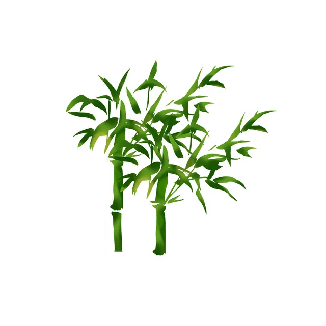 Zttzdy 21.4*20 Cm Kézzel Festett Bambusz Wc Wc-Matrica Otthoni Szoba Fali Dekoráció Növény Matrica T2-0448 - Image 3