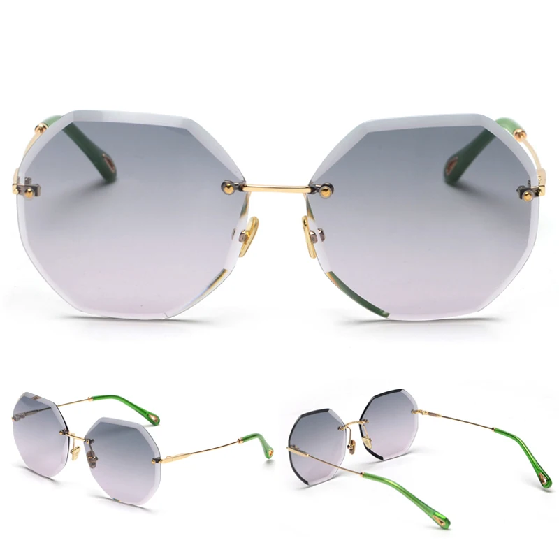 Octagon Sunglasses Women Fashion detaail (9)