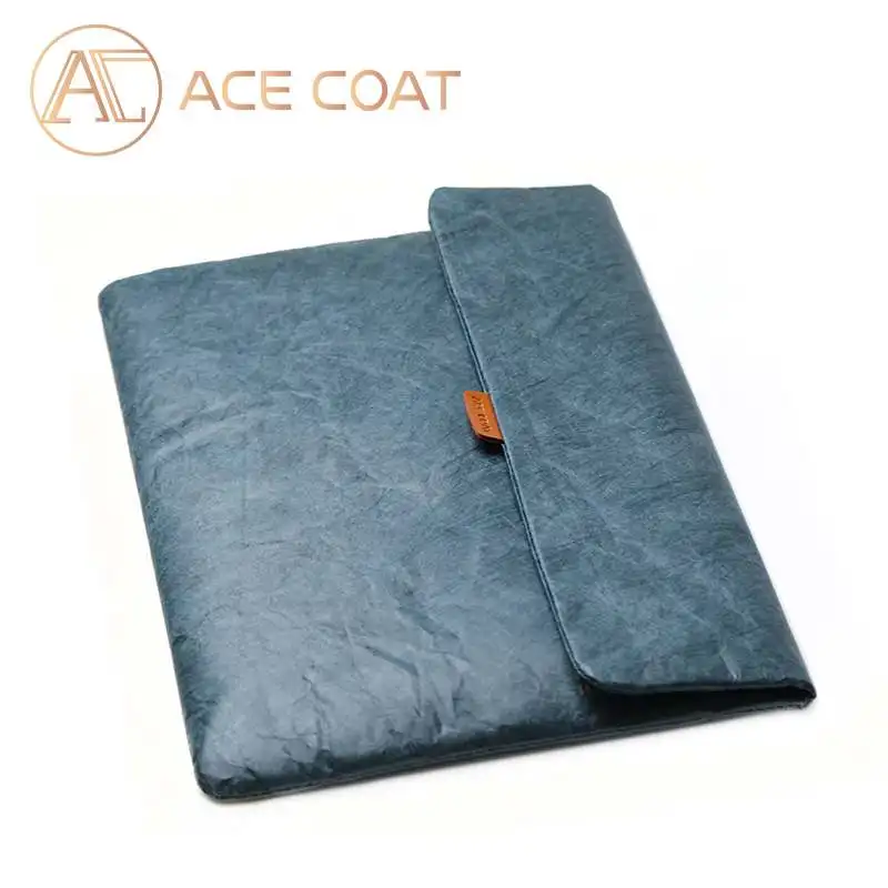 ACECOAT DuPont бумажный чехол для ноутбука с ручкой и карманами для MacBook Air/Pro 13,3 16 чехол для ноутбука macbook pro 16 чехол - Цвет: Blue