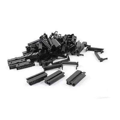Conector de Cabo Idc Cabeça Fêmea 20 Pinos 50 Peças Passo 2.54 mm