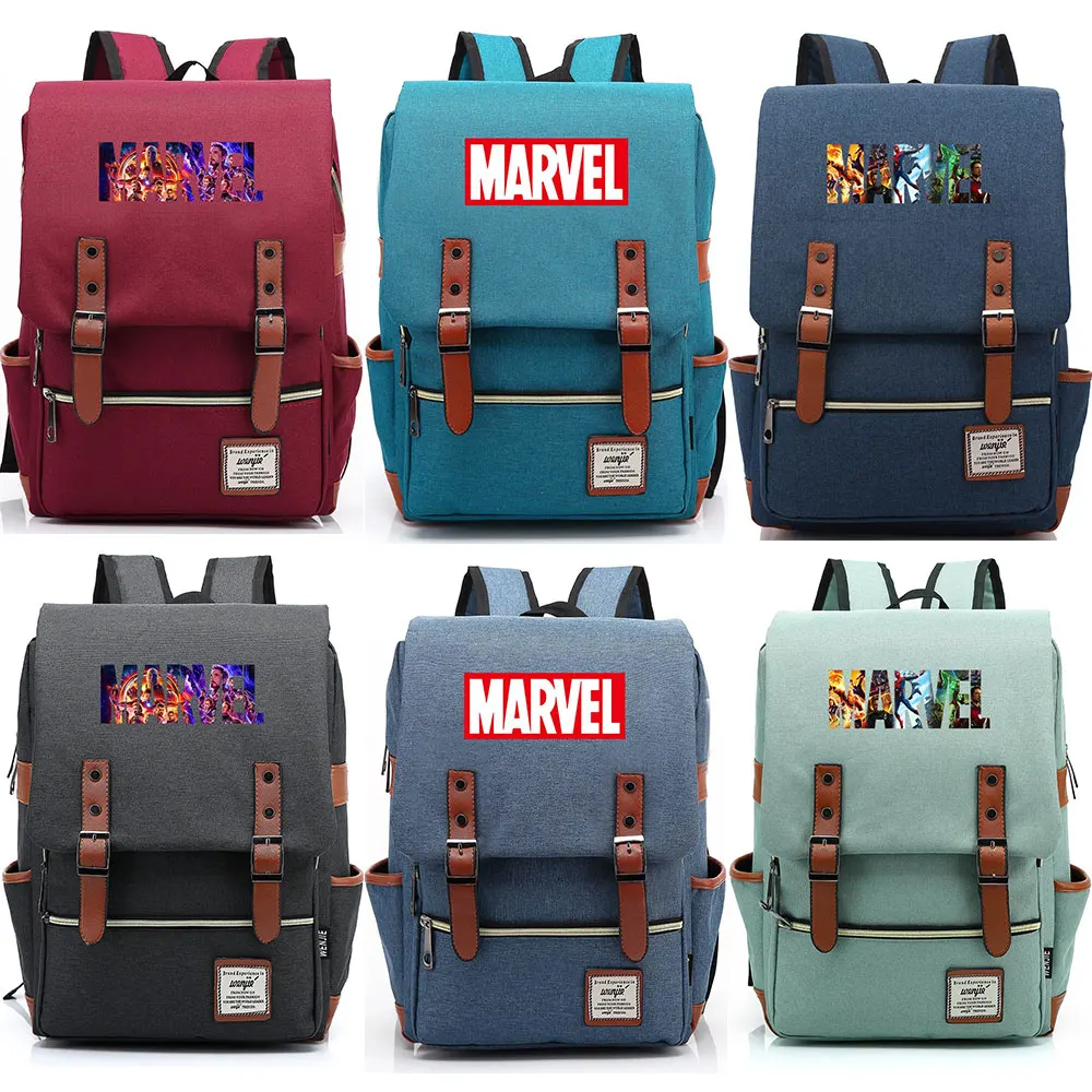 Горячая многоцветная надпись Marvel The Avengers Endgame для мальчиков и девочек Blet портфели