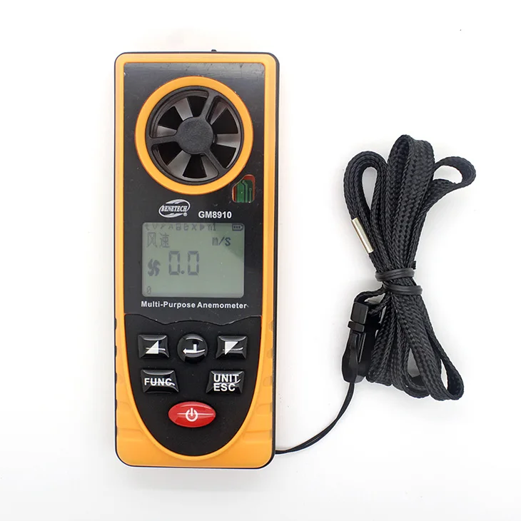 portable anemometer for temperature humidity wind chill dew point wind