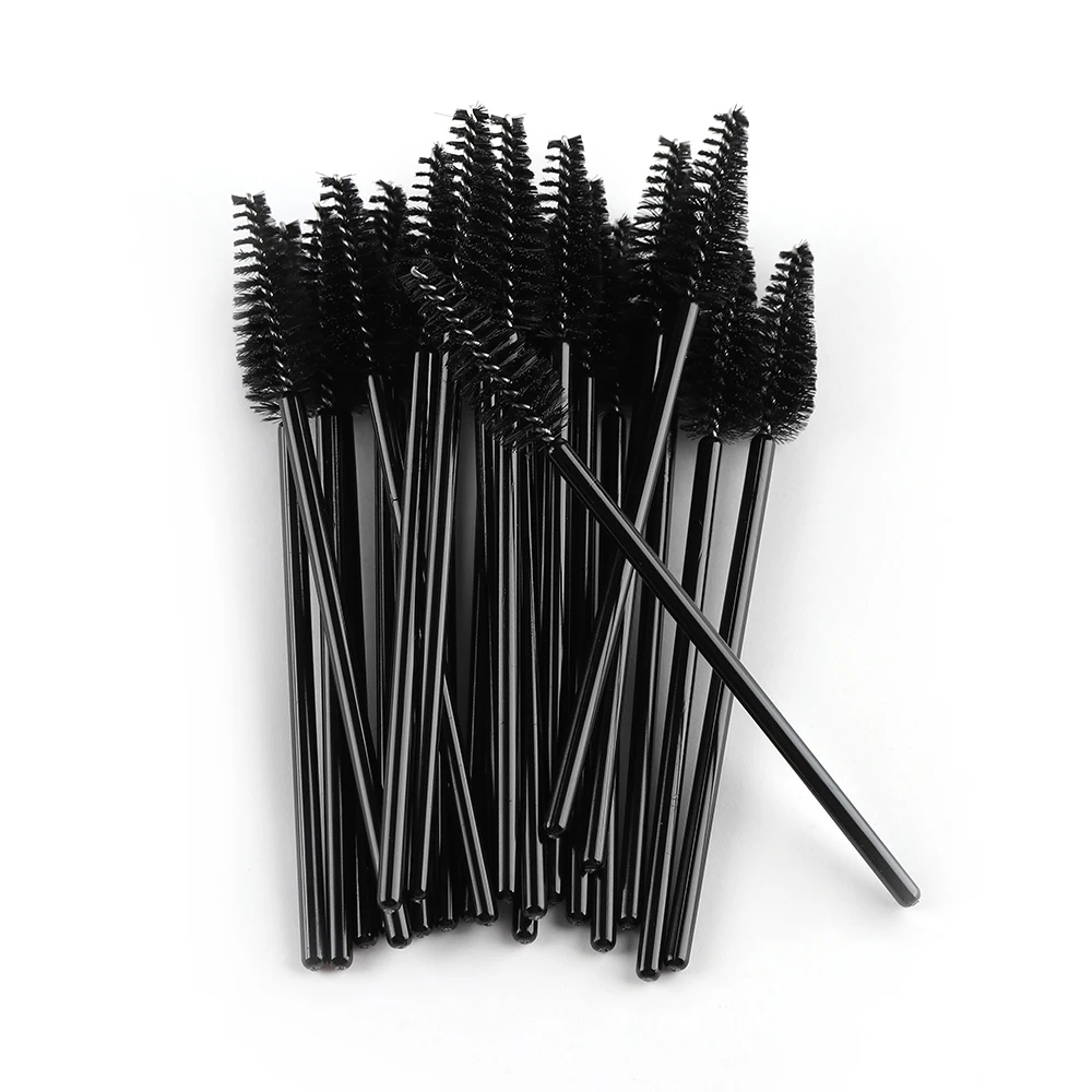 

25Pcs Disposable Silicone Eyelash Brush Comb Mascara Wands Lashes Extension Individual Applicator Disposable Grafting Tools