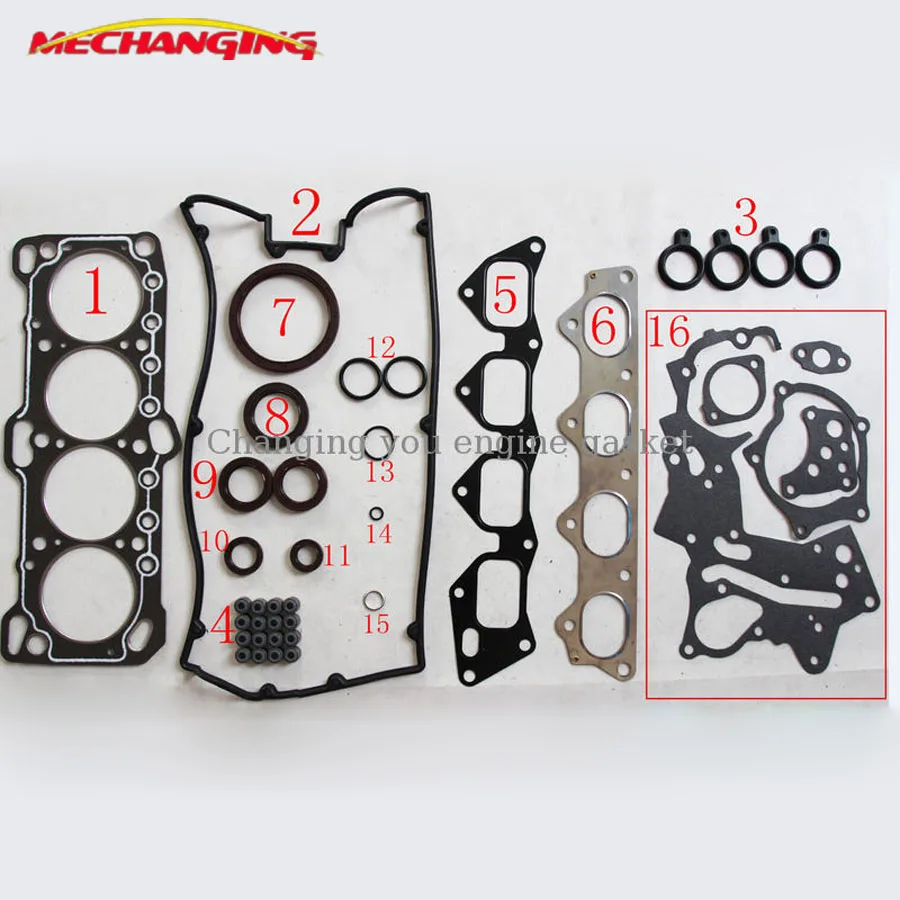 

Fit CHRYSLER GALANT TURBO 16V (Canada) Engine Head Gasket Sets 4G63 4G63T CAR Automotive Spare Parts Overhaul Package MD997474