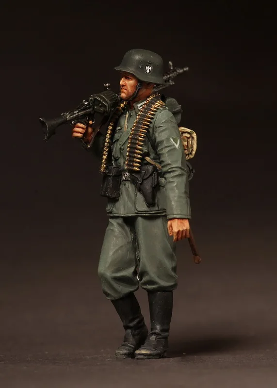 1/35 фигурки из смолы, модель, комплекты WW2, немецкая пулеметная команда, в разобранном виде, Неокрашенная