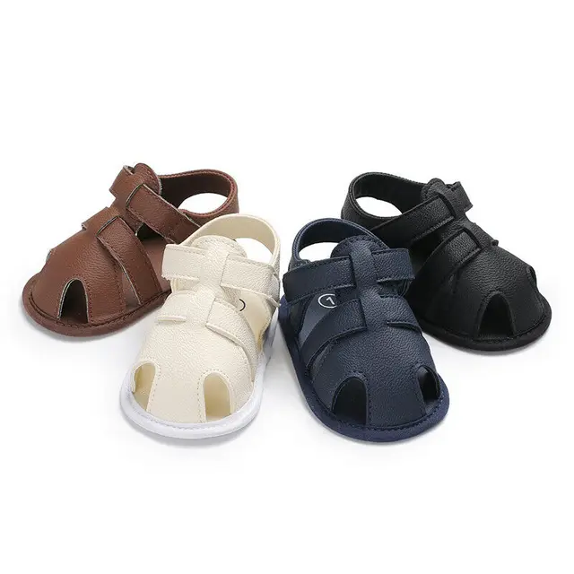2019 Baby First Walkers Baby 0-18 months Boy Girl Slippers Toddler Kids Nursery School Summer New Leather Shoes 6