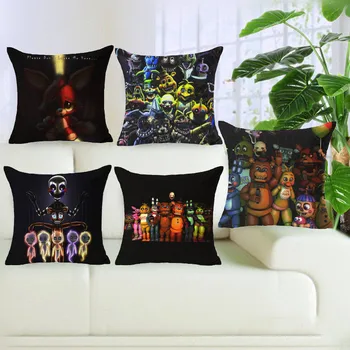 

Christmas Five Nights at Freddy's Cotton sequin pillow cover bed Nordic decorative pillow case 45x45cm