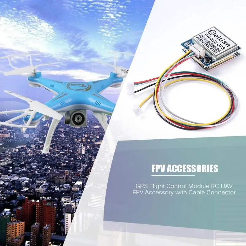 BN-880 GPS Flight Control Module RC UAV FPV Accessory with Cable Connector
