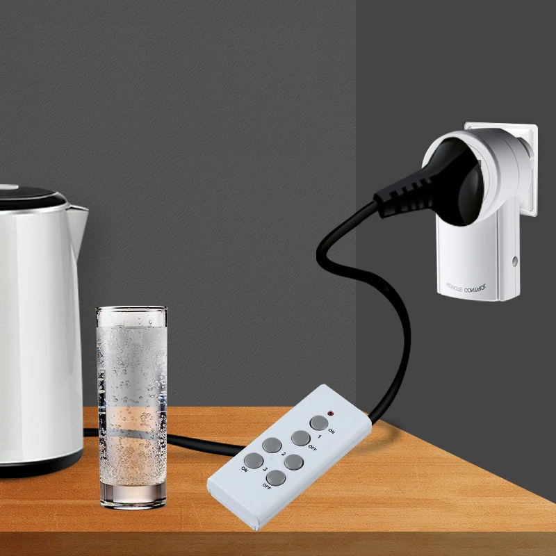 Великобритания розетка Универсальная умная РЧ 433 МГц Удаленная совместимая с